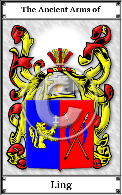 Ling Family Crest Download (JPG) Book Plated - 600 DPI