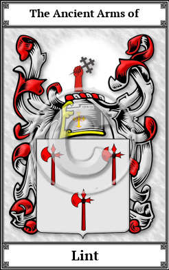 Lint Family Crest Download (JPG)  Book Plated - 150 DPI
