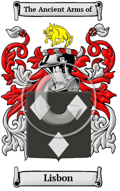Lisbon Family Crest Download (JPG) Heritage Series - 600 DPI