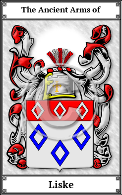 Liske Family Crest Download (JPG)  Book Plated - 150 DPI