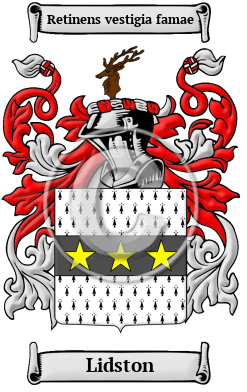 Lidston Family Crest/Coat of Arms