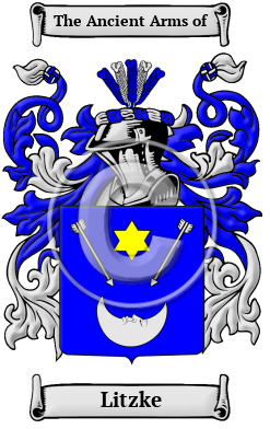 Litzke Family Crest/Coat of Arms