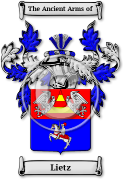 Lietz Family Crest Download (jpg) Legacy Series - 150 DPI