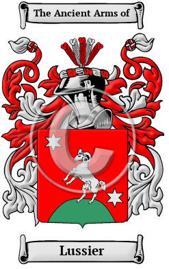Lussier Family Crest/Coat of Arms