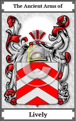 Lively Family Crest Download (JPG)  Book Plated - 150 DPI