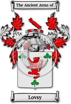 Lovsy Family Crest Download (JPG) Legacy Series - 600 DPI