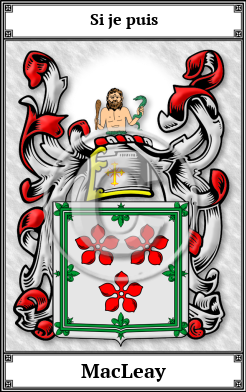 MacLeay Family Crest Download (JPG)  Book Plated - 150 DPI