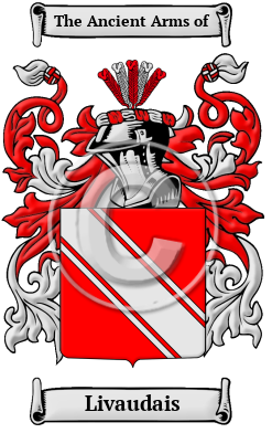 Livaudais Family Crest/Coat of Arms