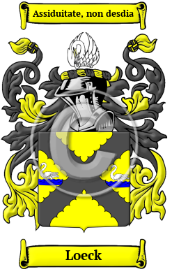 Loeck Family Crest/Coat of Arms