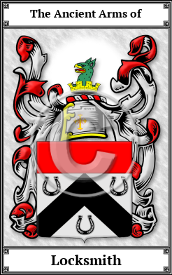 Locksmith Family Crest Download (JPG)  Book Plated - 150 DPI