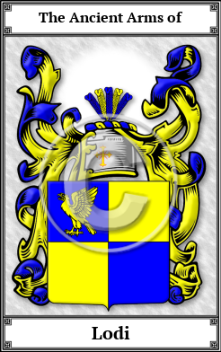 Lodi Family Crest Download (JPG)  Book Plated - 150 DPI
