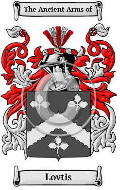 Lovtis Family Crest/Coat of Arms