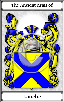 Lauche Family Crest Download (JPG)  Book Plated - 150 DPI