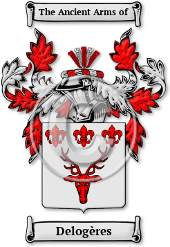 Delogères Family Crest Download (JPG) Legacy Series - 300 DPI