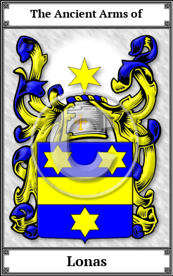 Lonas Family Crest Download (JPG)  Book Plated - 150 DPI