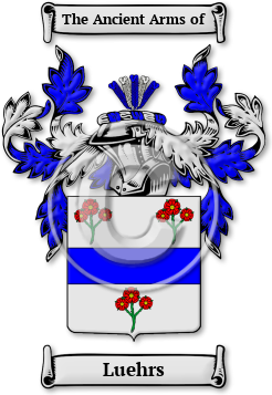 Luehrs Family Crest Download (jpg) Legacy Series - 150 DPI