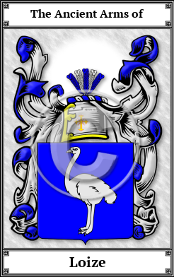 Loize Family Crest Download (JPG)  Book Plated - 150 DPI