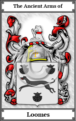 Loomes Family Crest Download (JPG)  Book Plated - 150 DPI