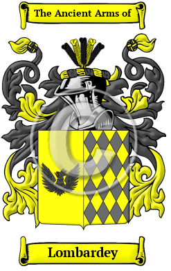 Lombardey Family Crest/Coat of Arms