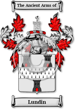 Lundin Family Crest Download (jpg) Legacy Series - 150 DPI