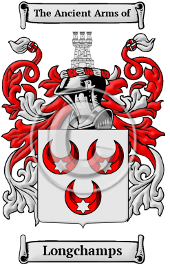 Longchamps Family Crest/Coat of Arms