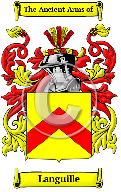 Languille Family Crest/Coat of Arms