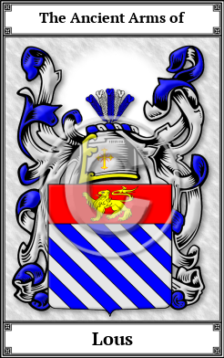 Lous Family Crest Download (JPG)  Book Plated - 150 DPI