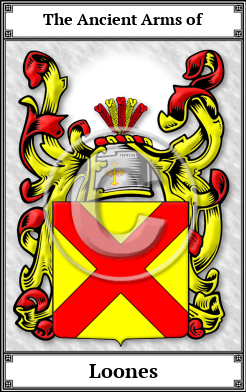 Loones Family Crest Download (JPG)  Book Plated - 150 DPI
