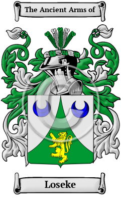 Loseke Family Crest/Coat of Arms
