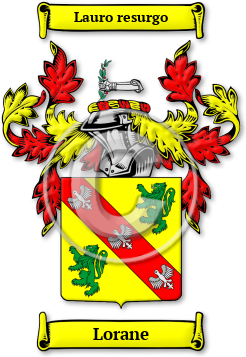 Lorane Family Crest Download (jpg) Legacy Series - 150 DPI