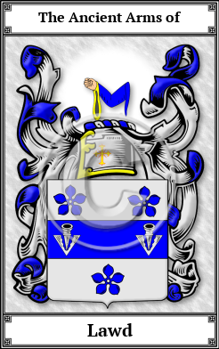 Lawd Family Crest Download (JPG)  Book Plated - 150 DPI