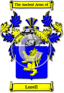 Lorell Family Crest Download (jpg) Legacy Series - 150 DPI