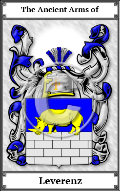Leverenz Family Crest Download (JPG)  Book Plated - 150 DPI