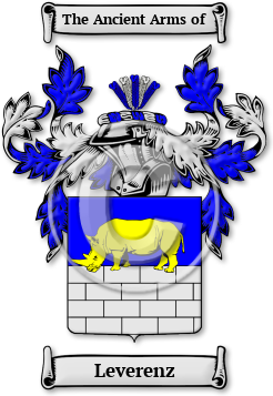 Leverenz Family Crest Download (jpg) Legacy Series - 150 DPI