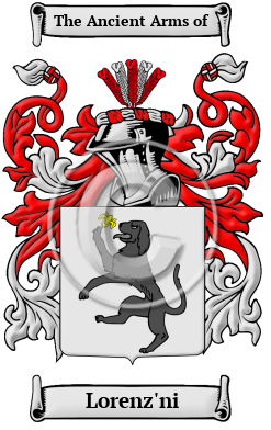 Lorenz'ni Family Crest/Coat of Arms