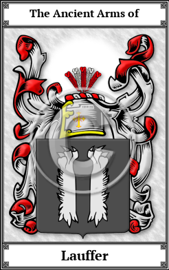 Lauffer Family Crest Download (JPG) Book Plated - 600 DPI