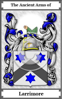 Larrimore Family Crest Download (JPG)  Book Plated - 150 DPI
