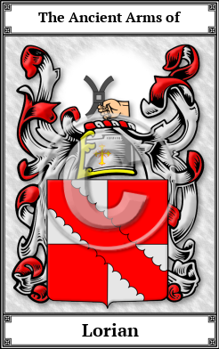 Lorian Family Crest Download (JPG) Book Plated - 600 DPI