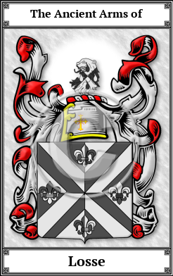 Losse Family Crest Download (JPG)  Book Plated - 150 DPI