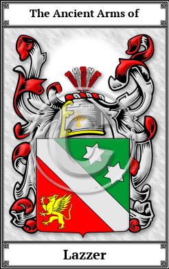 Lazzer Family Crest Download (JPG) Book Plated - 600 DPI