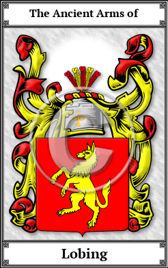 Lobing Family Crest Download (JPG)  Book Plated - 150 DPI