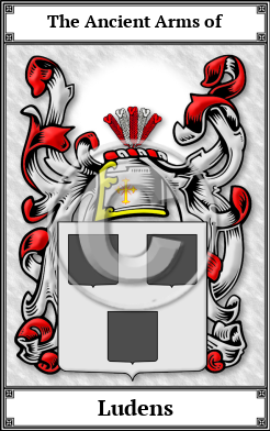 Ludens Family Crest Download (JPG)  Book Plated - 150 DPI