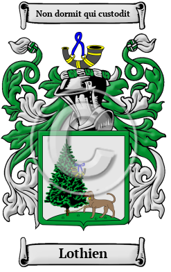 Lothien Family Crest/Coat of Arms