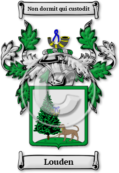 Louden Family Crest Download (jpg) Legacy Series - 150 DPI