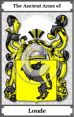 Loude Family Crest Download (JPG)  Book Plated - 150 DPI