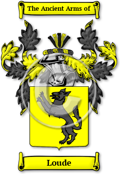 Loude Family Crest Download (jpg) Legacy Series - 150 DPI