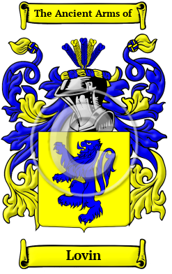 Lovin Family Crest/Coat of Arms