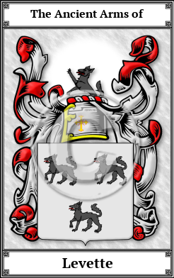 Levette Family Crest Download (JPG)  Book Plated - 150 DPI