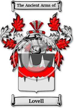 Lovell Family Crest Download (jpg) Legacy Series - 150 DPI