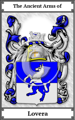 Lovera Family Crest Download (JPG)  Book Plated - 150 DPI